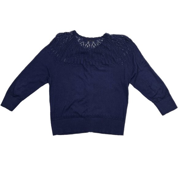 Polo Ralph Lauren Vintage Pointelle-Knit Mother of Pearl Button Cardigan Size L - Picture 9 of 11